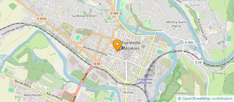localisation de l'entreprise MADAME CHRISTINE FILLOZ à CHARLEVILLE-MEZIERES