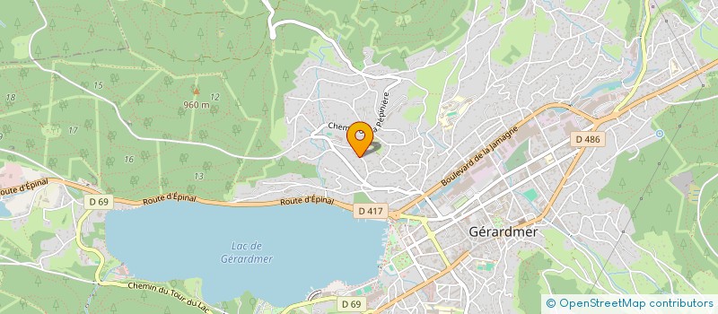 localisation de l'entreprise MADAME CHRISTINE FINANCE  GERARDMER