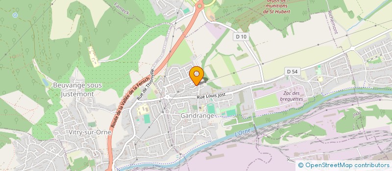 localisation de l'entreprise MADAME CHRISTINE FLAUS  GANDRANGE