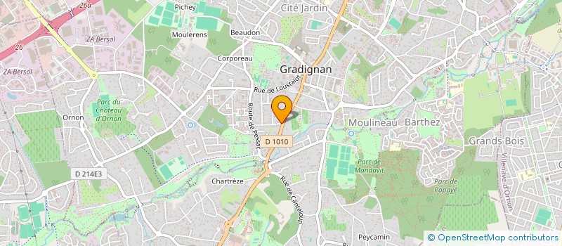 localisation de l'entreprise MADAME CHRISTINE FOISSAC  GRADIGNAN