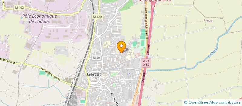 localisation de l'entreprise MADAME CHRISTINE FORESTIER à GERZAT