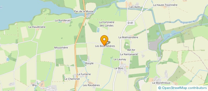 localisation de l'entreprise MADAME CHRISTINE FORGET  JOUE-SUR-ERDRE
