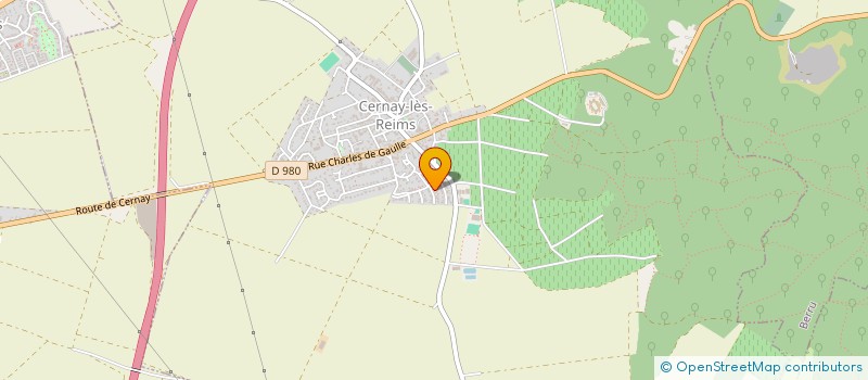 localisation de l'entreprise MADAME CHRISTINE FORTIN  CERNAY-LES-REIMS