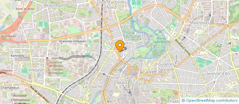 localisation de l'entreprise MADAME CHRISTINE FORTIN  RENNES