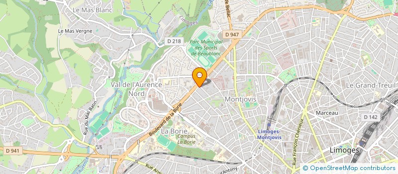 localisation de l'entreprise MADAME CHRISTINE FOUGERAS  LIMOGES