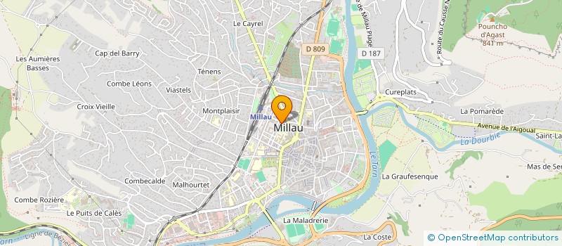 localisation de l'entreprise MADAME CHRISTINE FOULON  MILLAU