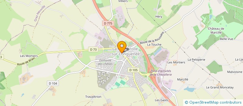 localisation de l'entreprise MADAME CHRISTINE FOURAGE  LONGUENEE-EN-ANJOU