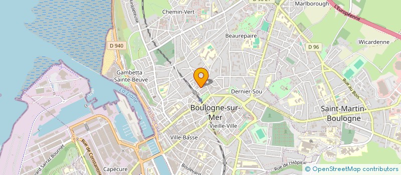 localisation de l'entreprise MADAME CHRISTINE FOURMANOIR à BOULOGNE-SUR-MER