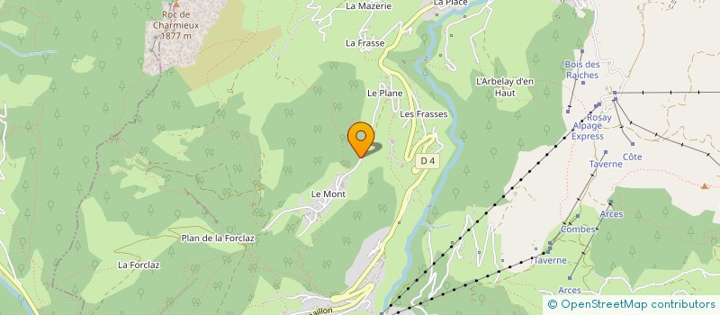 localisation de l'entreprise MADAME CHRISTINE FOURNIER BIDOZ  LE GRAND-BORNAND