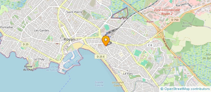 localisation de l'entreprise MADAME CHRISTINE FOURRIER  ROYAN