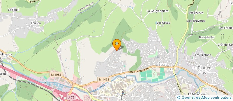 localisation de l'entreprise MADAME CHRISTINE FREYNET  L'ETRAT