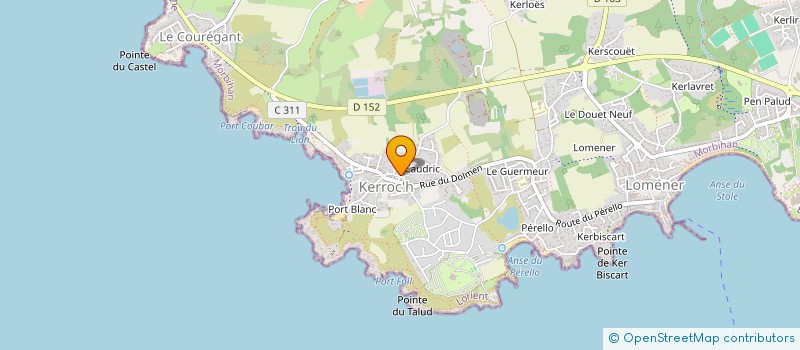 localisation de l'entreprise MADAME CHRISTINE FRIBOULET  PLOEMEUR