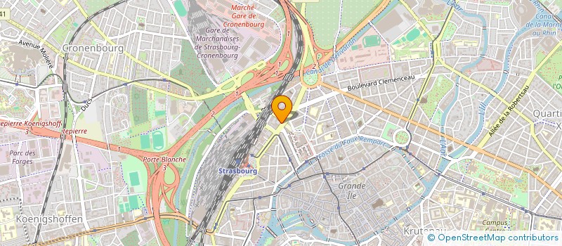 localisation de l'entreprise MADAME CHRISTINE FRITSCH à STRASBOURG