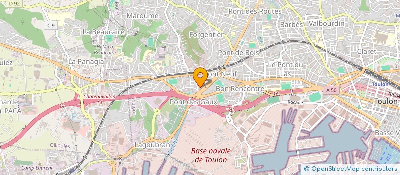 localisation de l'entreprise MADAME CHRISTINE FRITSCH à TOULON