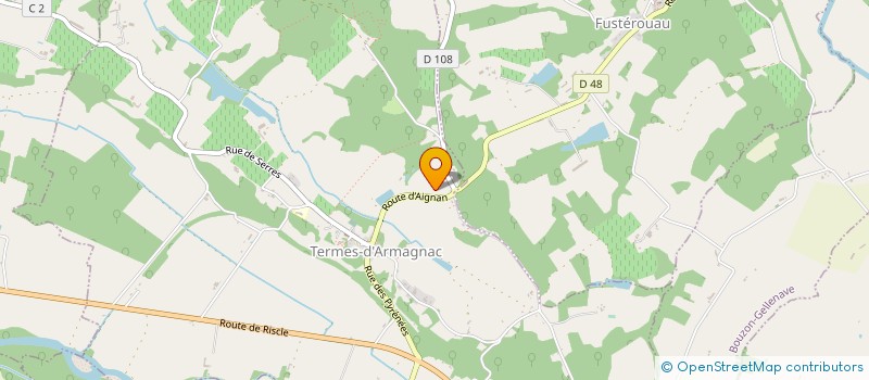 localisation de l'entreprise MADAME CHRISTINE FROC  TERMES-D'ARMAGNAC