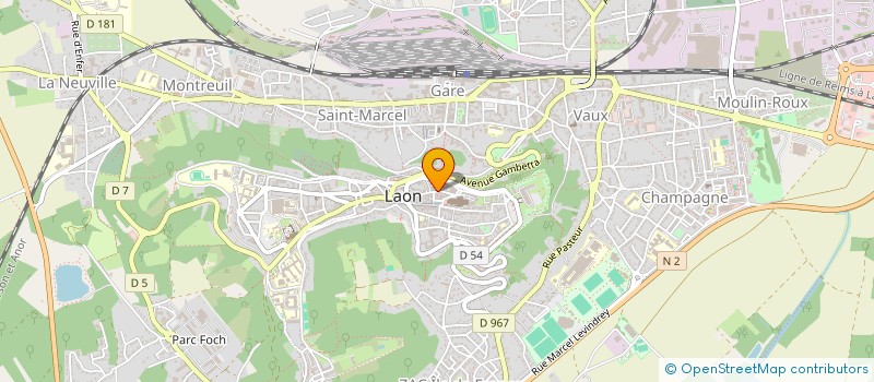 localisation de l'entreprise MADAME CHRISTINE FROMONT à LAON