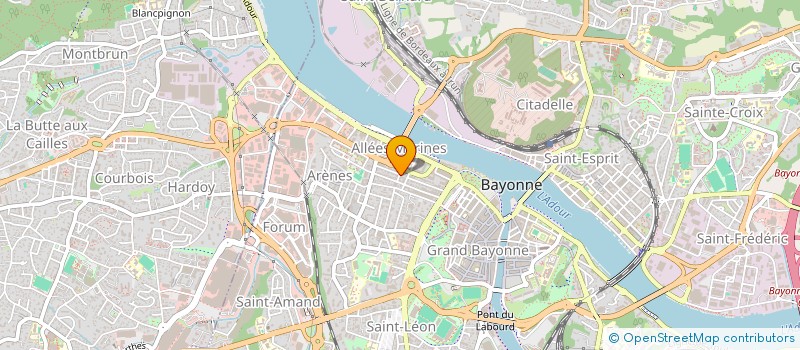 localisation de l'entreprise MADAME CHRISTINE FUCHS  BAYONNE