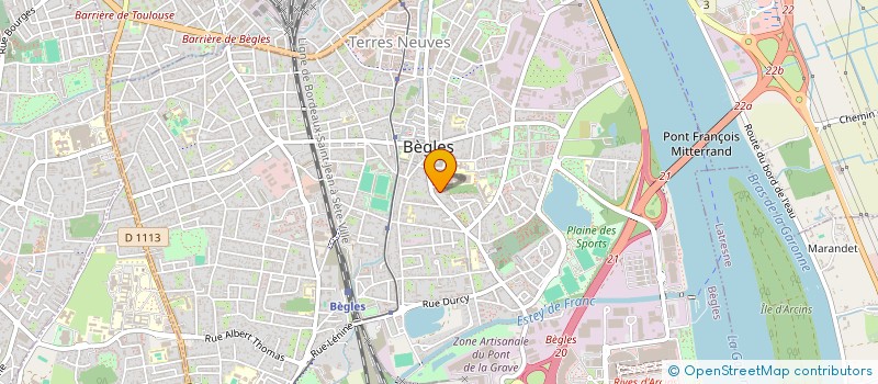 localisation de l'entreprise MADAME CHRISTINE GABESKIRIA  BEGLES