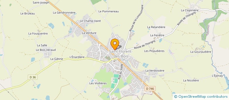 localisation de l'entreprise MADAME CHRISTINE GABORIEAU  LA ROCHE-SUR-YON