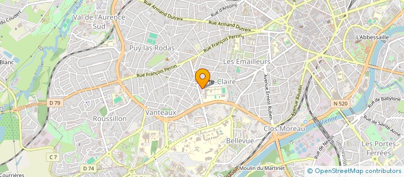 localisation de l'entreprise MADAME CHRISTINE GAGNOL à LIMOGES