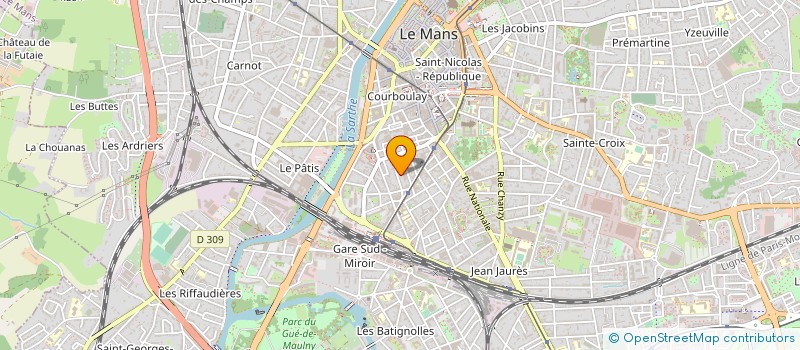 localisation de l'entreprise MADAME CHRISTINE GAIGNARD  LE MANS