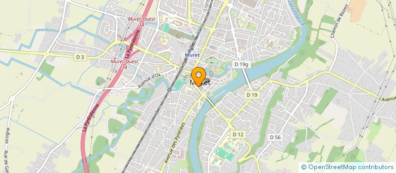 localisation de l'entreprise MADAME CHRISTINE GAILLARD  MURET