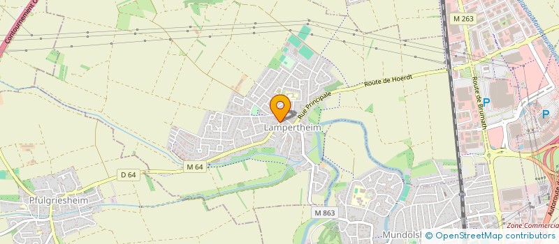 localisation de l'entreprise MADAME CHRISTINE GALMICHE  LAMPERTHEIM