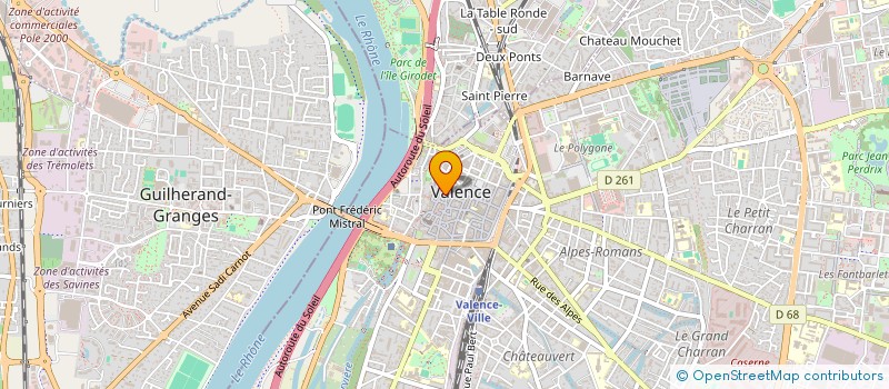 localisation de l'entreprise MADAME CHRISTINE GALVEZ  VALENCE