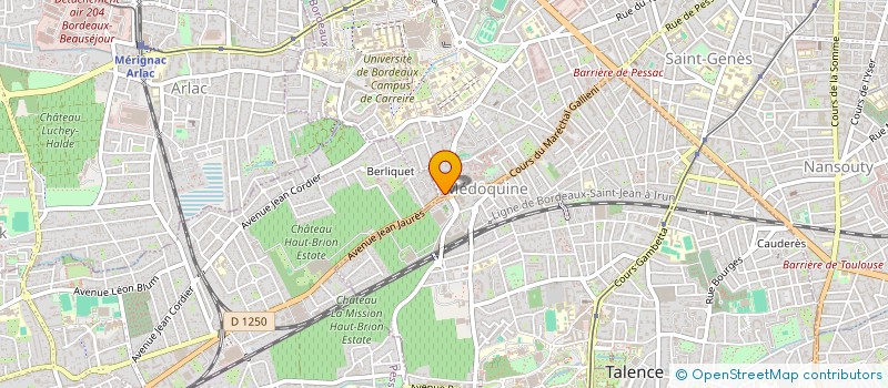 localisation de l'entreprise MADAME CHRISTINE GAMONET  BORDEAUX