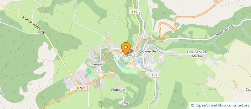 localisation de l'entreprise MADAME CHRISTINE GARCIA  CAYLUS