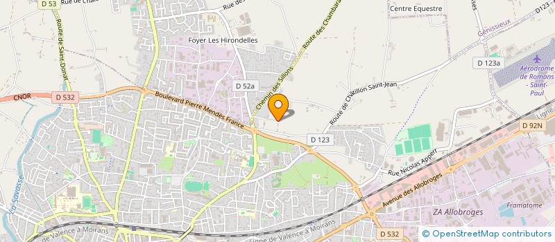 localisation de l'entreprise MADAME CHRISTINE GARCIA-PRAT  ROMANS-SUR-ISERE