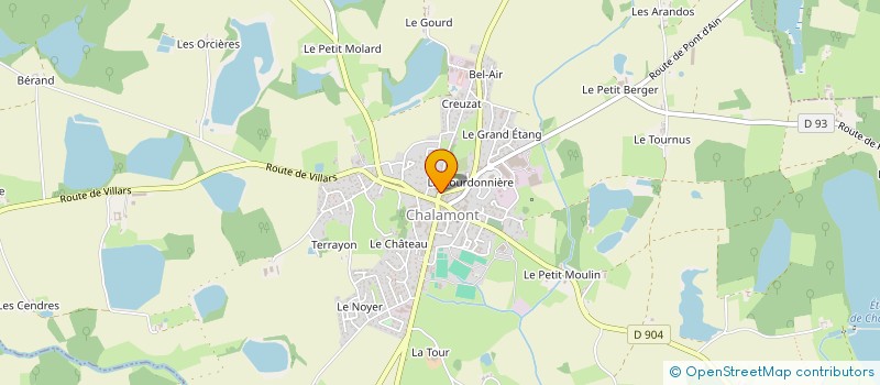 localisation de l'entreprise MADAME CHRISTINE GARDONI à CHALAMONT