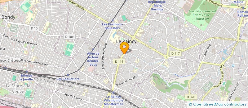 localisation de l'entreprise MADAME CHRISTINE GASTALDI à LE RAINCY