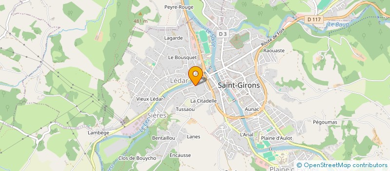 localisation de l'entreprise MADAME CHRISTINE GASTON à SAINT-GIRONS