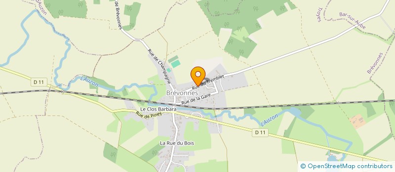 localisation de l'entreprise MADAME CHRISTINE GAUCHER  BREVONNES