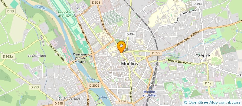 localisation de l'entreprise MADAME CHRISTINE GAUME  MOULINS