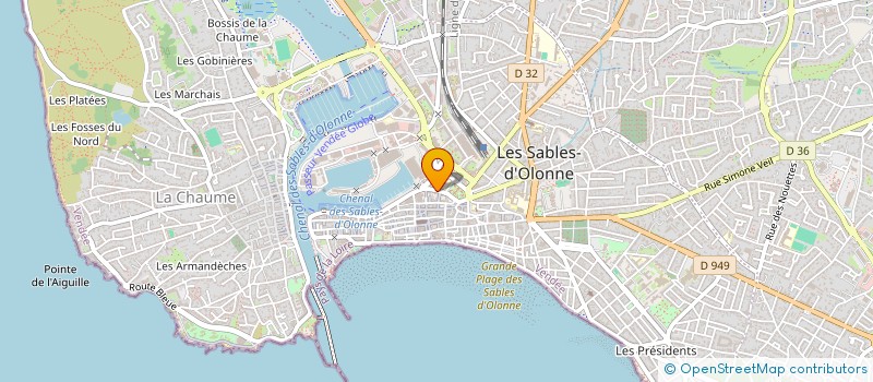 localisation de l'entreprise MADAME CHRISTINE GAUVRIT à LES SABLES D'OLONNE