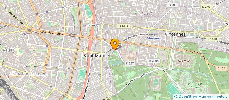 localisation de l'entreprise MADAME CHRISTINE GAYE à SAINT-MANDE