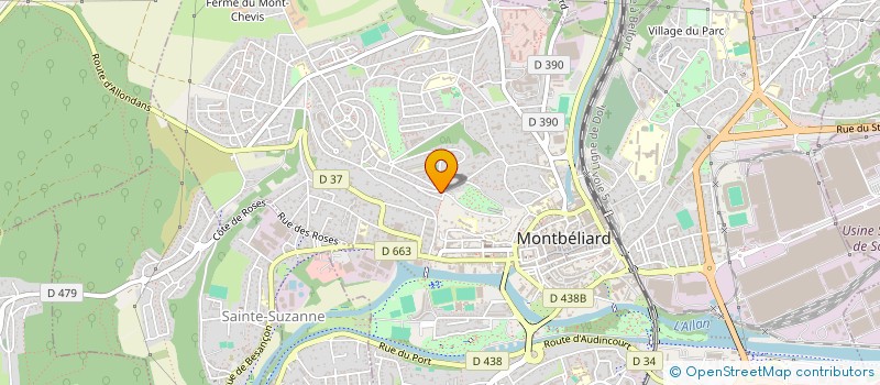 localisation de l'entreprise MADAME CHRISTINE GEAIX à MONTBELIARD
