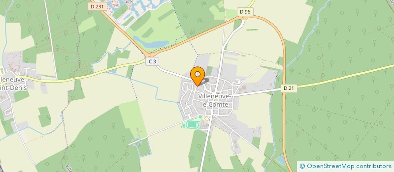 localisation de l'entreprise MADAME CHRISTINE GEFFRAY  VILLENEUVE-LE-COMTE