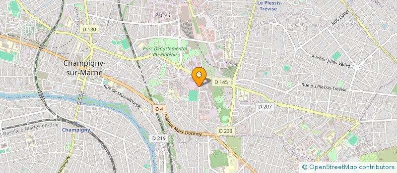 localisation de l'entreprise MADAME CHRISTINE GELLY à CHAMPIGNY-SUR-MARNE