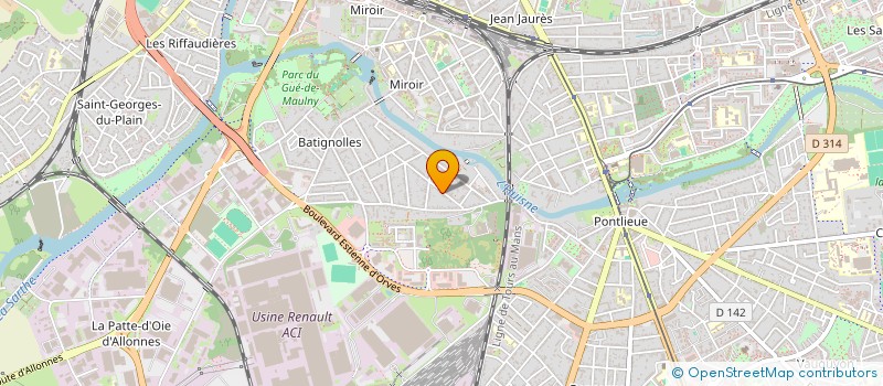 localisation de l'entreprise MADAME CHRISTINE GENELLE  LE MANS