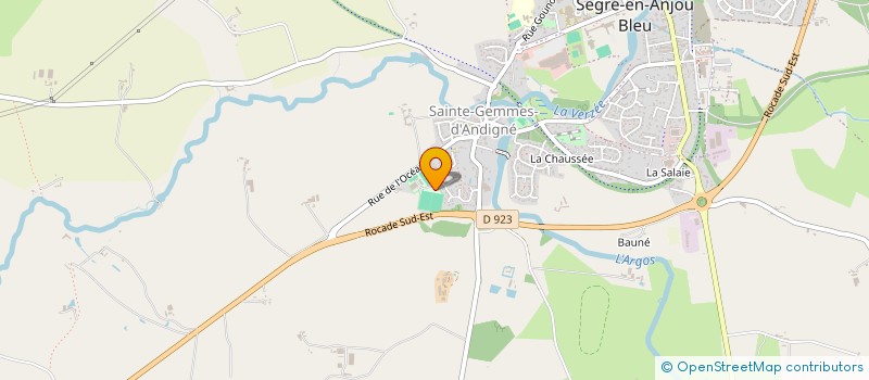 localisation de l'entreprise MADAME CHRISTINE GENTILHOMME  SEGRE-EN-ANJOU BLEU