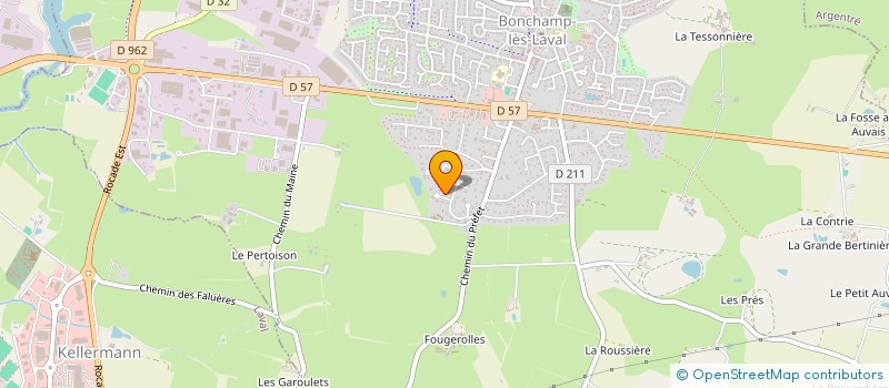 localisation de l'entreprise MADAME CHRISTINE GEOFFROY  BONCHAMP-LES-LAVAL