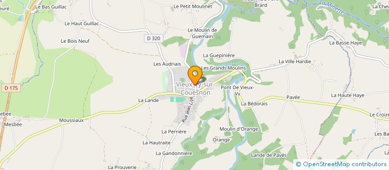 localisation de l'entreprise MADAME CHRISTINE GERAUT  VIEUX-VY-SUR-COUESNON