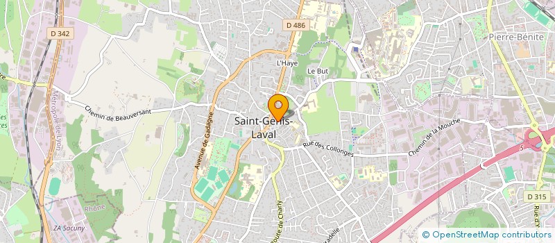 localisation de l'entreprise MADAME CHRISTINE GHERAB  SAINT-GENIS-LAVAL