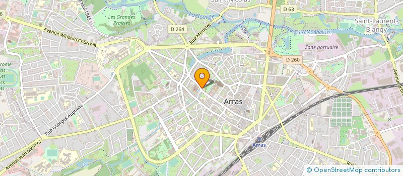localisation de l'entreprise MADAME CHRISTINE GILBERT à ARRAS