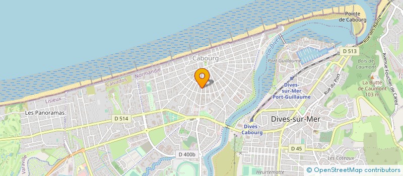 localisation de l'entreprise MADAME CHRISTINE GILLE  CABOURG