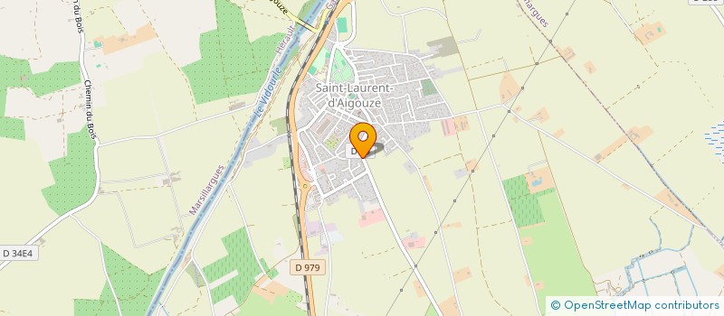 localisation de l'entreprise MADAME CHRISTINE GILLE  SAINT-LAURENT-D'AIGOUZE