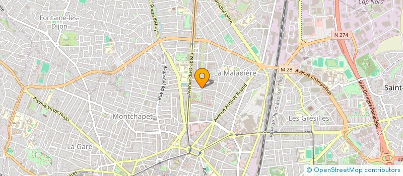 localisation de l'entreprise MADAME CHRISTINE GILLES  DIJON